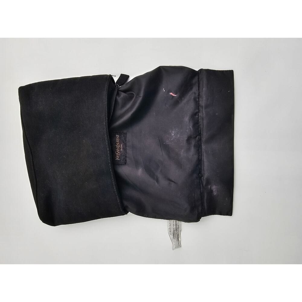 YSL Perfums Black and Animal Print Makeup Bag - Picture 6 of 7